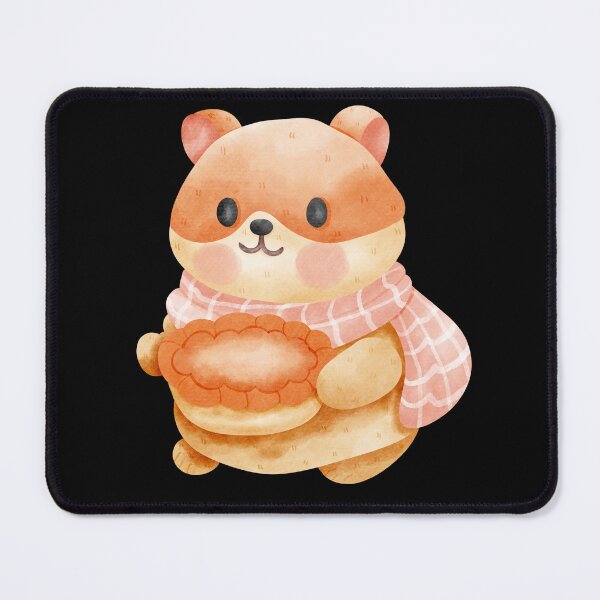 Item preview, Cute hamster with Pie and Scarf Design designed and sold by Pe.peach.