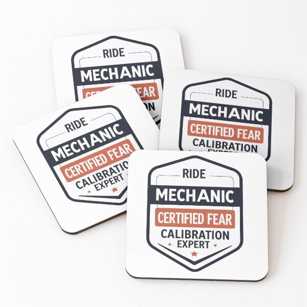 Item preview, Ride Mechanic Badge – Certified Fear Calibration Expert  Amusement Park Tech Gift designed and sold by Coaster Culture Industries.