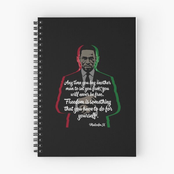 Item preview, Malcolm X | Freedom Is Something You Have To Do For Yourself | Malcolm X Quotes  designed and sold by TeesByAngelzB.
