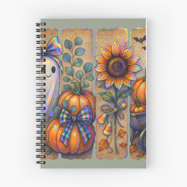 Item preview, Ghost + Pumpkins and Sunflowers  designed and sold by MvuuStudio.