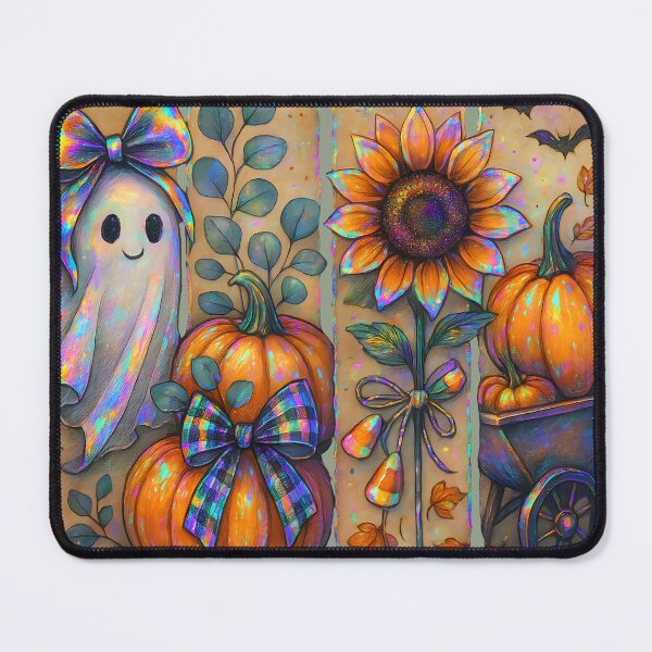 Item preview, Ghost + Pumpkins and Sunflowers designed and sold by MvuuStudio.