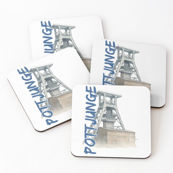 Item preview, Pottjunge – Ruhrpott Mine & Headframe Watercolor – Ruhr Area Homeland Love designed and sold by Jawoahl.