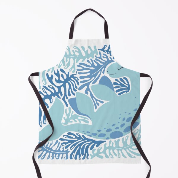 Item preview, Cute blue dinosaur and abstract plants designed and sold by DarianaArt.