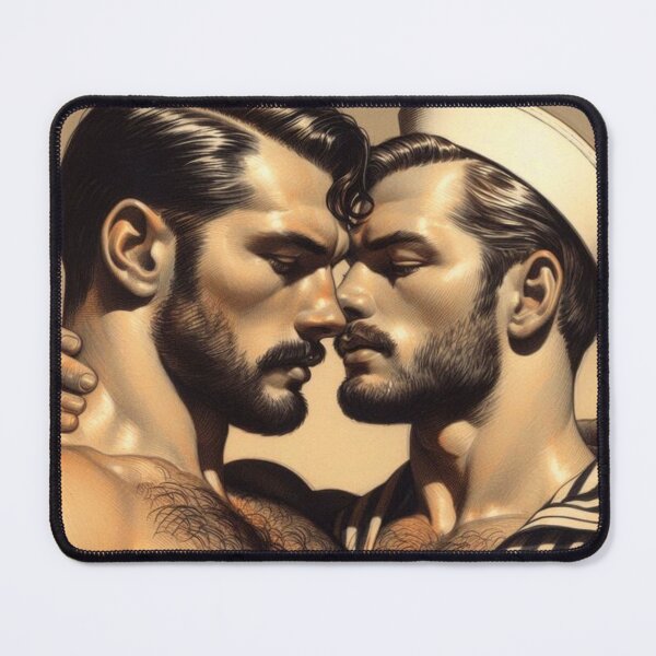 Item preview, 1940s Vintage Sailors "Come Closer" San Francisco Tom of Finland Tribute Gay Pride Graphic Design designed and sold by ItsAKinkThing.