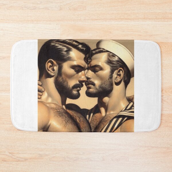 Item preview, 1940s Vintage Sailors "Come Closer" San Francisco Tom of Finland Tribute Gay Pride Graphic Design designed and sold by ItsAKinkThing.