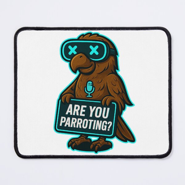 Item preview, Funny Cyber Parrot - Are You Parroting? designed and sold by Derpy Lab .
