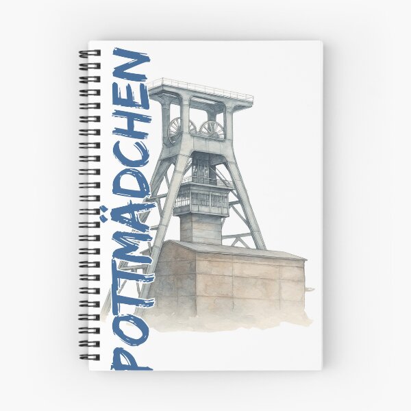 Item preview, Pottmädchen – Ruhrpott mine & winding tower watercolor – Ruhr area homeland love designed and sold by Jawoahl.