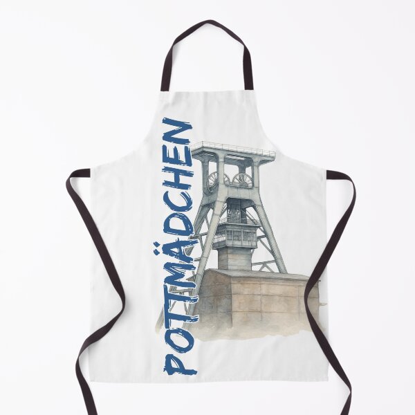 Item preview, Pottmädchen – Ruhrpott mine & winding tower watercolor – Ruhr area homeland love designed and sold by Jawoahl.