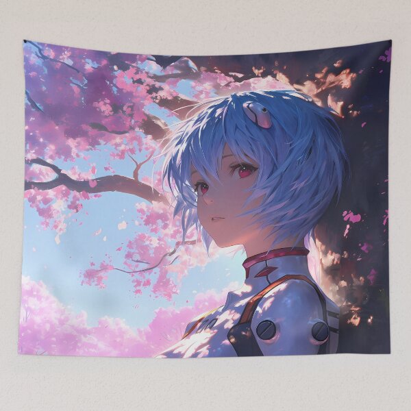 Item preview, Ethereal Rei Ayanami Sakura Reverie Neon Genesis Evangelion Anime designed and sold by Williamhallano.