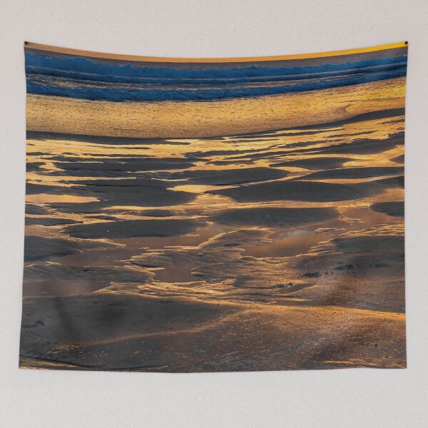 Item preview, Golden Tides - A Textural Beachscape designed and sold by Real Mindset Studio.