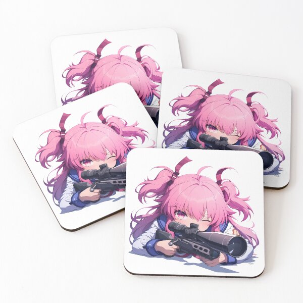 Item preview, Anime Yui Angel Beats Chibi Sniper Playful Action designed and sold by Williamhallano.