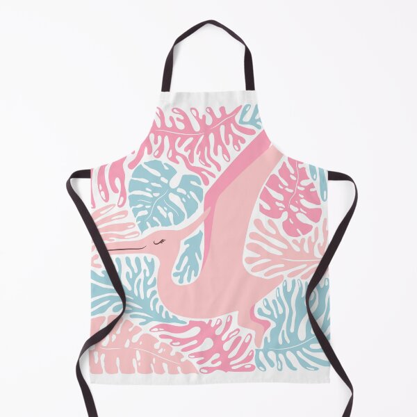 Item preview, Cute pink dinosaur and abstract plants designed and sold by DarianaArt.