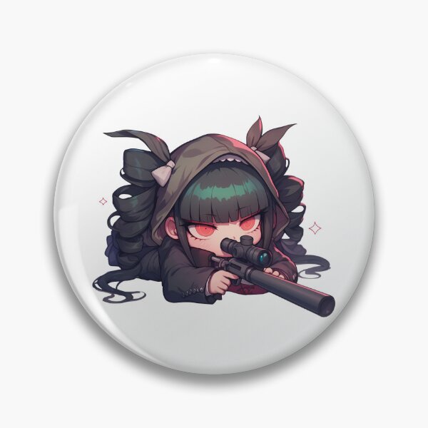 Item preview, Anime Celestia Ludenberg Danganronpa Chibi Sniper Stealth Intense designed and sold by Williamhallano.