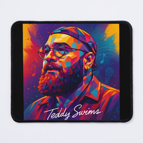 Item preview, Teddy Swims Vibrant Geometric Portrait designed and sold by DamianRoy88.