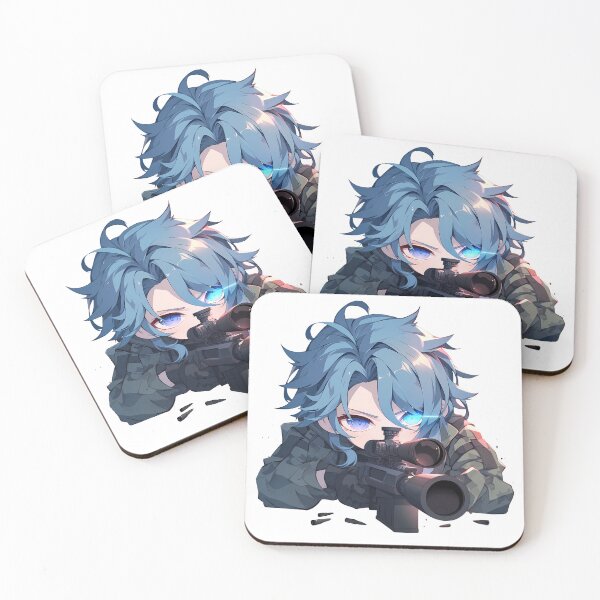 Item preview, Elegant Kamisato Ayato Genshin Impact Chibi Sniper Precision designed and sold by Williamhallano.