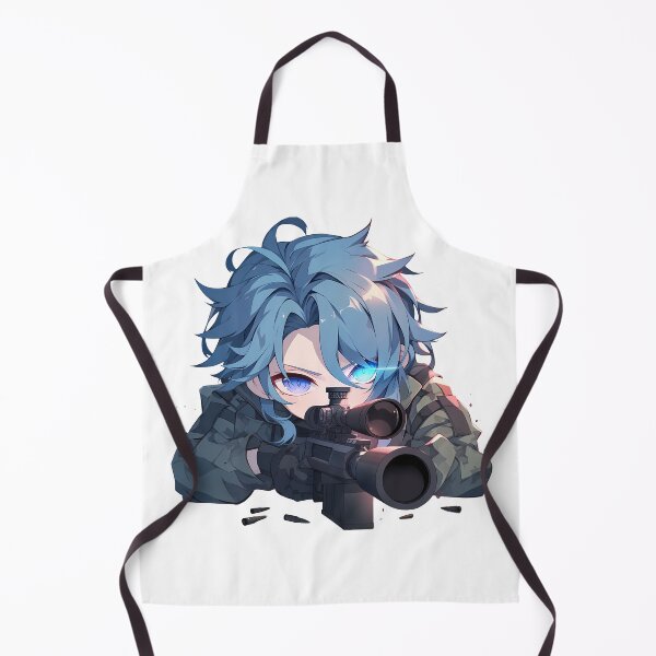 Item preview, Elegant Kamisato Ayato Genshin Impact Chibi Sniper Precision designed and sold by Williamhallano.