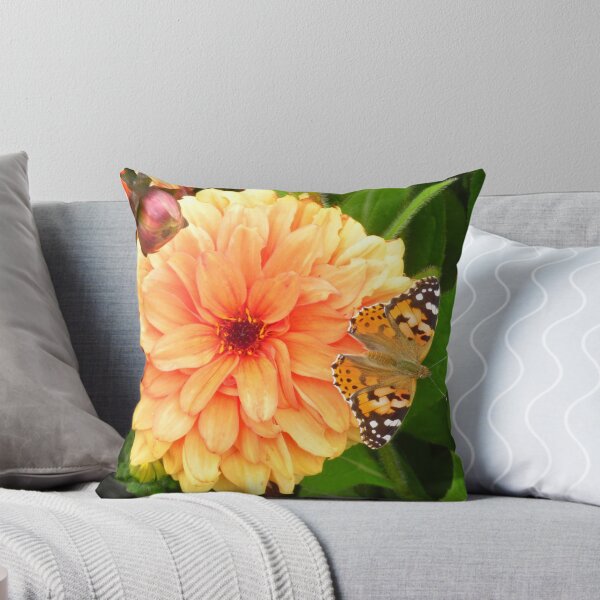 Item preview, Orange Dahlia & Painted Lady Butterfly designed and sold by wiggyofipswich.