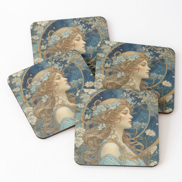 Item preview, Greek Goddess of Spring in Art Nouveau Motif designed and sold by momgraves.