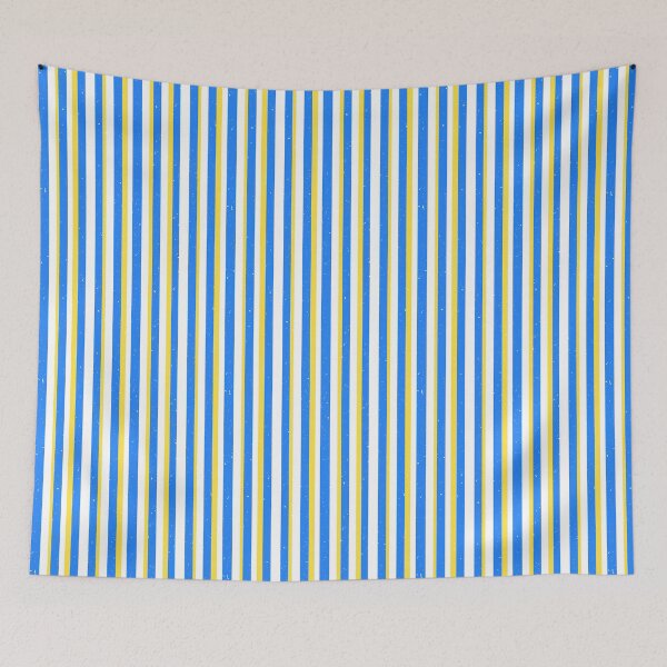 Item preview, Blue and Yellow Striped Blender Pattern on White background designed and sold by JasmineAllan.