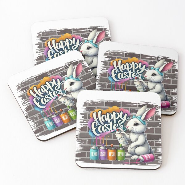 Item preview, Spray Painting Rabbit designed and sold by Kitty Quinn Of Wonder Design's.
