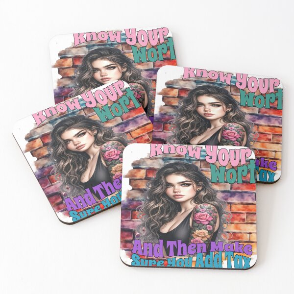 Item preview, Know Your Worth And Then Make Sure You Add Tax designed and sold by Kitty Quinn Of Wonder Design's.