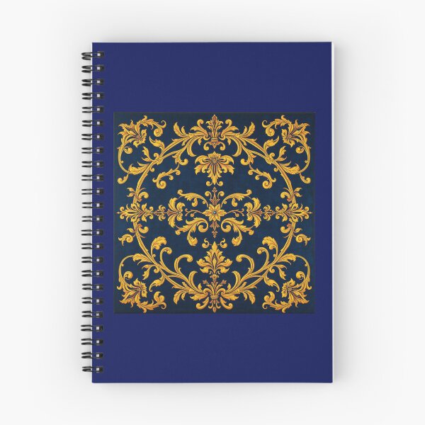 Item preview, Blue and Gold Art Nouveau Wallpaper designed and sold by momgraves.