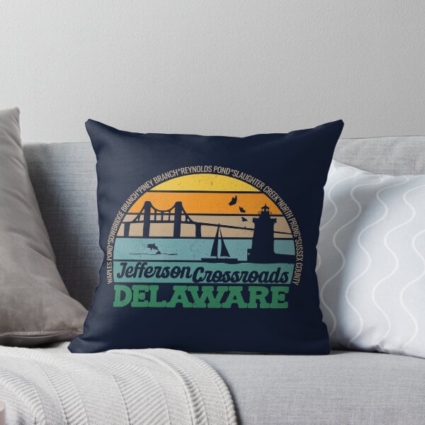 Item preview, Jefferson Crossroads Delaware Retro Sunset Local Pride Logo  designed and sold by CRHPOD20.