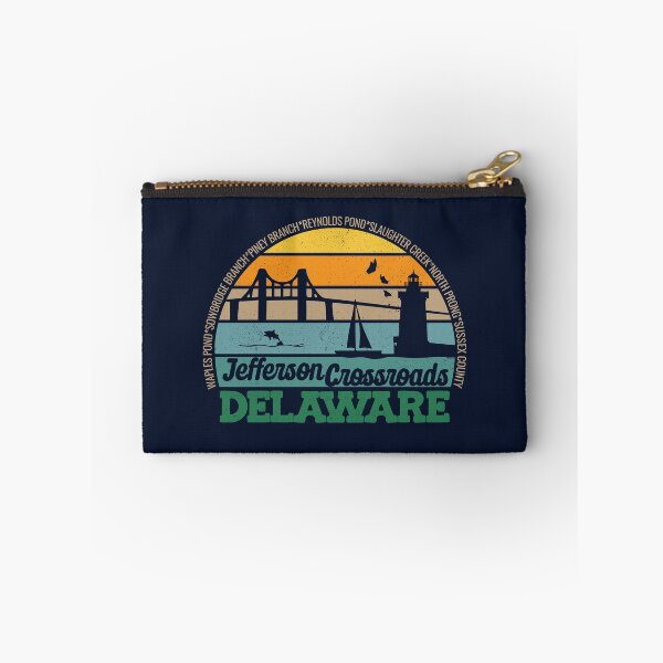 Item preview, Jefferson Crossroads Delaware Retro Sunset Local Pride Logo  designed and sold by CRHPOD20.