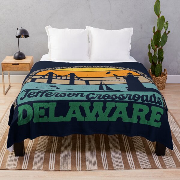 Item preview, Jefferson Crossroads Delaware Retro Sunset Local Pride Logo  designed and sold by CRHPOD20.