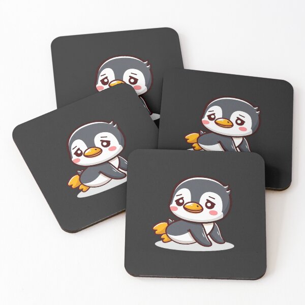 Item preview, Cute Chibi Penguin Doing Push-Ups | Funny Kawaii Workout Animal designed and sold by ColorSplash123.
