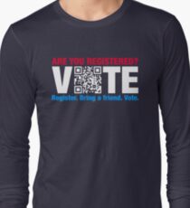 Vote QR Code Election Long Sleeve T-Shirt