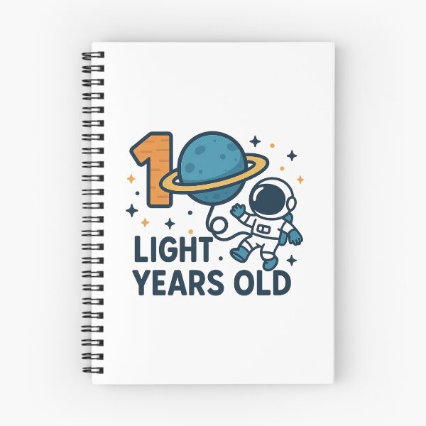 Item preview, 10 Light Years Old Astronaut 10th Birthday Kids designed and sold by Blok45.