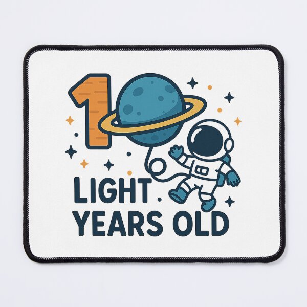 Item preview, 10 Light Years Old Astronaut 10th Birthday Kids designed and sold by Blok45.