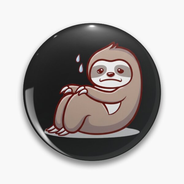 Item preview, Cute Chibi Sloth Doing Sit-Ups | Funny Kawaii Workout Animal designed and sold by ColorSplash123.