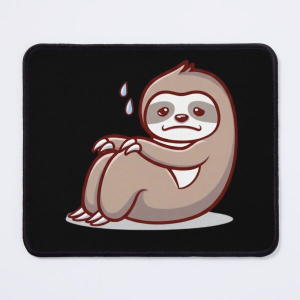 Item preview, Cute Chibi Sloth Doing Sit-Ups | Funny Kawaii Workout Animal designed and sold by ColorSplash123.
