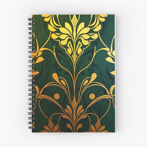 Item preview, Art Deco Green and Gold Wallpaper designed and sold by momgraves.
