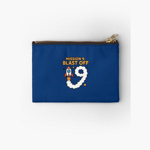 Item preview, Mission 9 Blast Off Space Rocket 9th Birthday Kids designed and sold by Blok45.