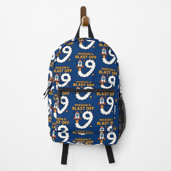 Item preview, Mission 9 Blast Off Space Rocket 9th Birthday Kids designed and sold by Blok45.