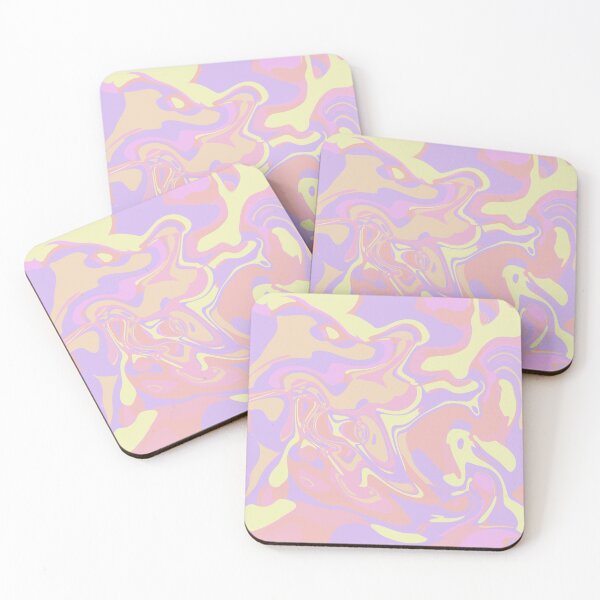 Item preview, Minimal Pastel Fluid Art – Light Pink and Yellow Abstract Pattern designed and sold by Zeddessay.