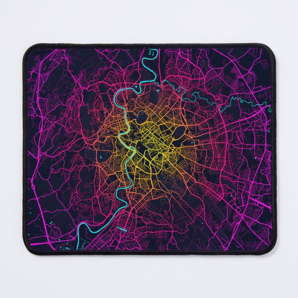 Item preview, Rome City Map of Italy - Neon designed and sold by deMAP.