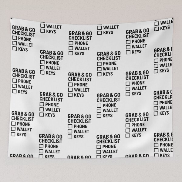 Item preview, Grab and Go Checklist Shirt – Phone Wallet Keys Funny ADHD Relatable T-Shirt designed and sold by Dredg3.