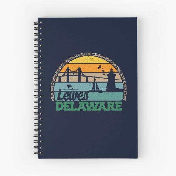 Item preview, Lewes Delaware Retro Sunset Local Pride Logo  designed and sold by CRHPOD20.