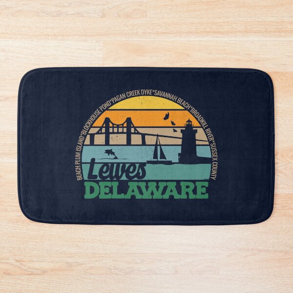 Item preview, Lewes Delaware Retro Sunset Local Pride Logo  designed and sold by CRHPOD20.