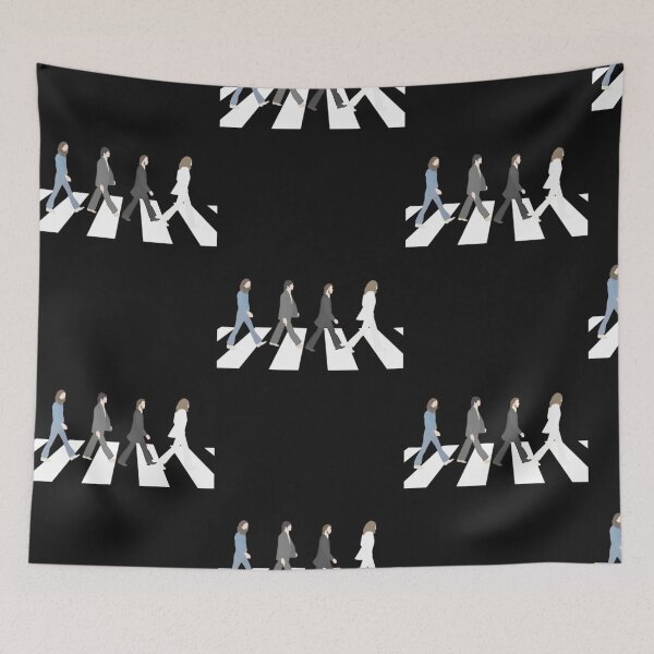 Item preview, Retro Four Figures Walk Illustration designed and sold by DevantGleich.