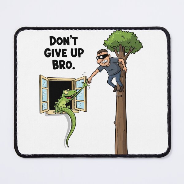 Item preview, lizard meme never give up bro designed and sold by Uglyandcute.