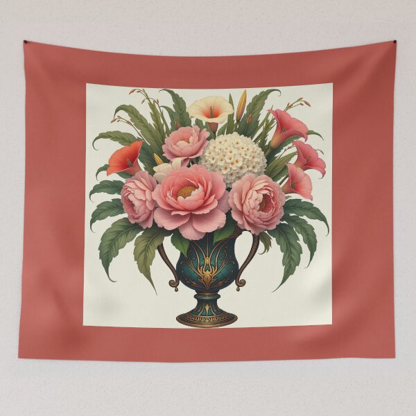 Item preview, Ramo Art Nouveau con flores rosas designed and sold by momgraves.