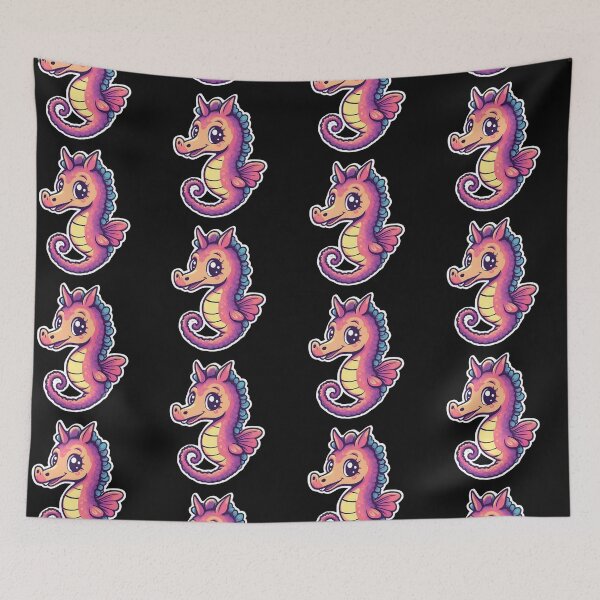 Item preview, Cute cartoon seahorse designed and sold by bvdesignart.