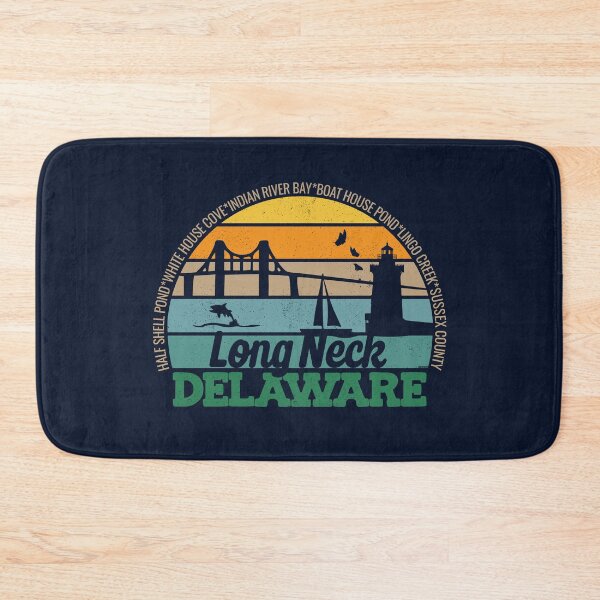 Item preview, Long Neck Delaware Retro Sunset Local Pride Logo  designed and sold by CRHPOD20.