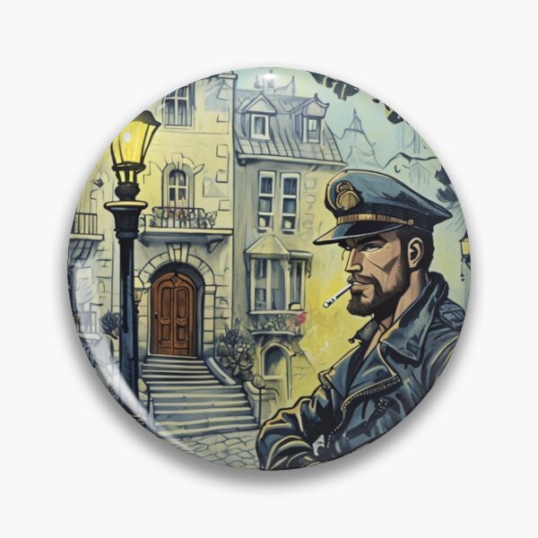 Item preview, 1940s "Waiting For You" Gay Leather Vintage Streetscene Kink Gay Pride Graphic Design designed and sold by ItsAKinkThing.