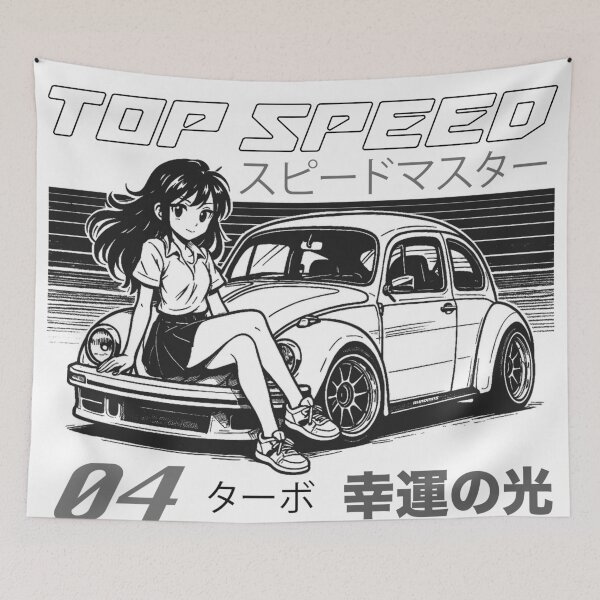 Item preview, Retro Manga Girl #04 Black designed and sold by RHADMAS.